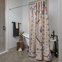 Flagstaff Tan Western Concho Shower Curtain