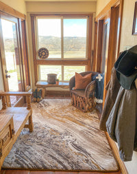 Petrified - Multi Rustic Wood Print Rug