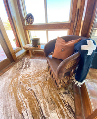 Petrified - Multi Rustic Wood Print Rug