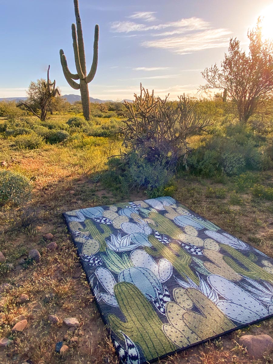 Saguaro Dusk Cactus Rug