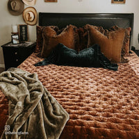 Stella Faux Silk Velvet Quilt