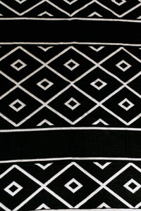 Diamante Blanket - Natural / Black