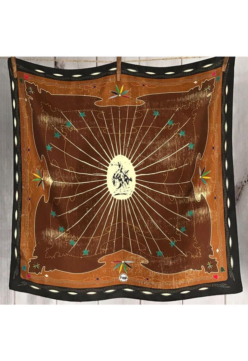Western Yoke Fringe Scarves | Retro Cowboy Wild Rag