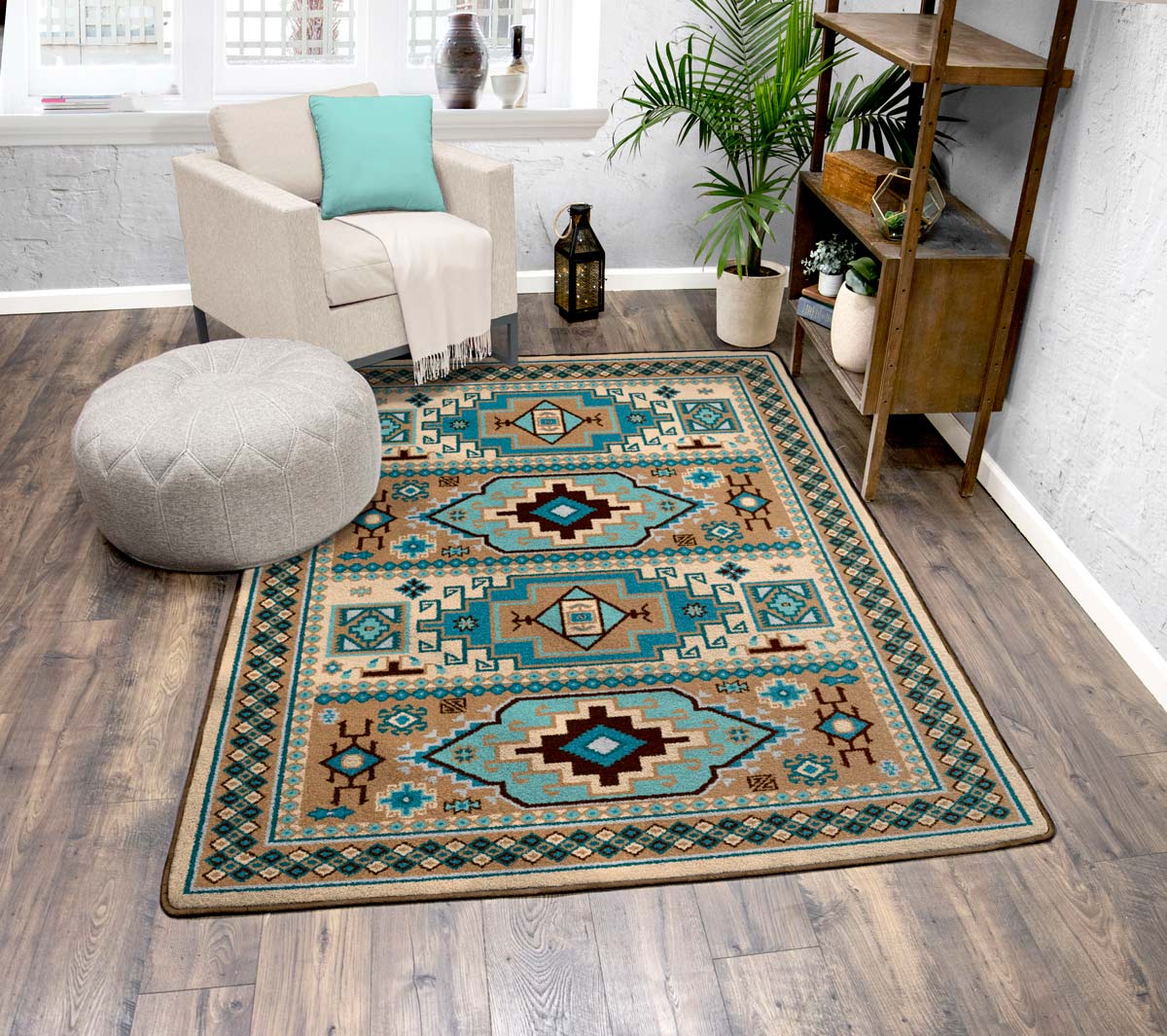Indigo Turquoise Rug