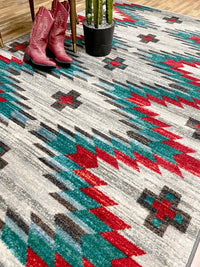 Celebration - Lively Blue Cowboy Rug