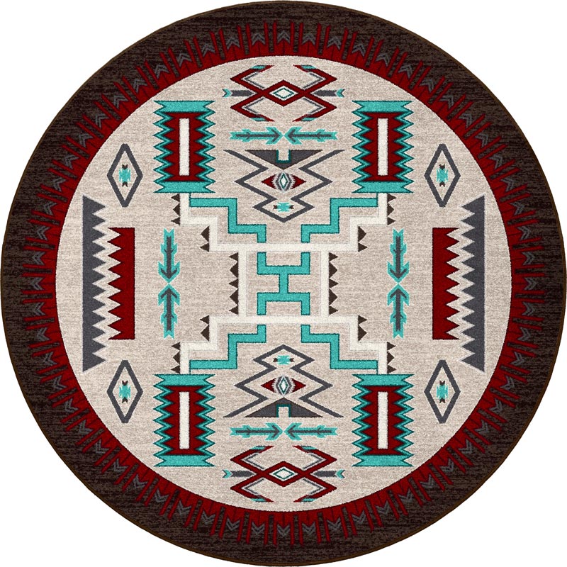 Prairie Wind - Turquoise Cowboy Rug