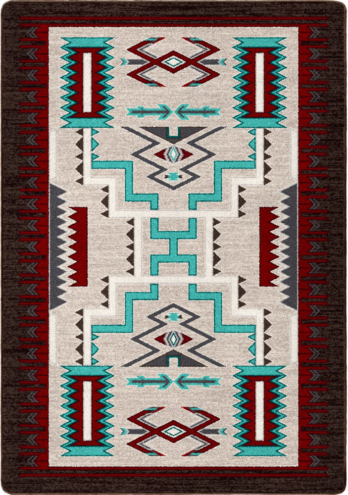 Prairie Wind - Turquoise Cowboy Rug