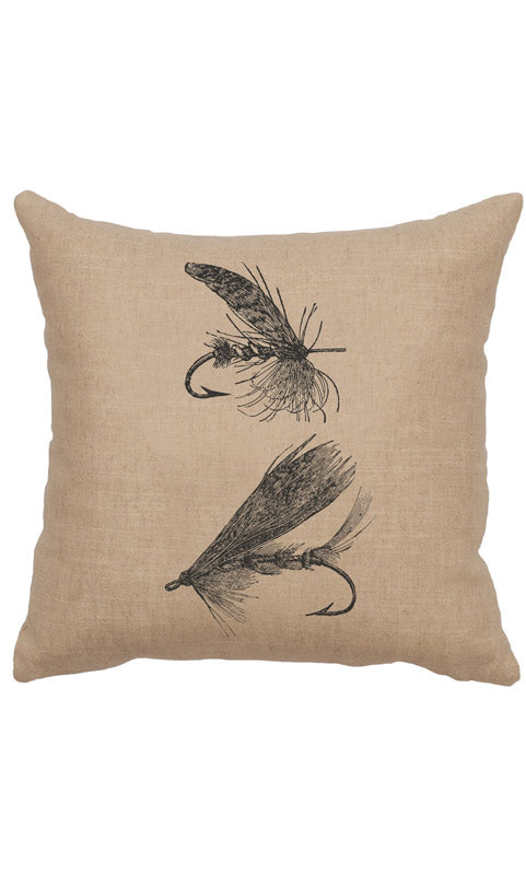 Fly Fishing Throw Pillow