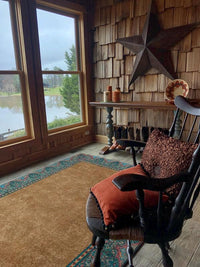 Nubuck - Cognac western rug