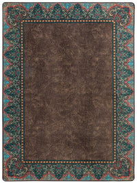 leather style rug