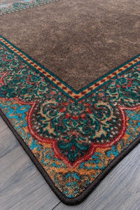 leather style rug