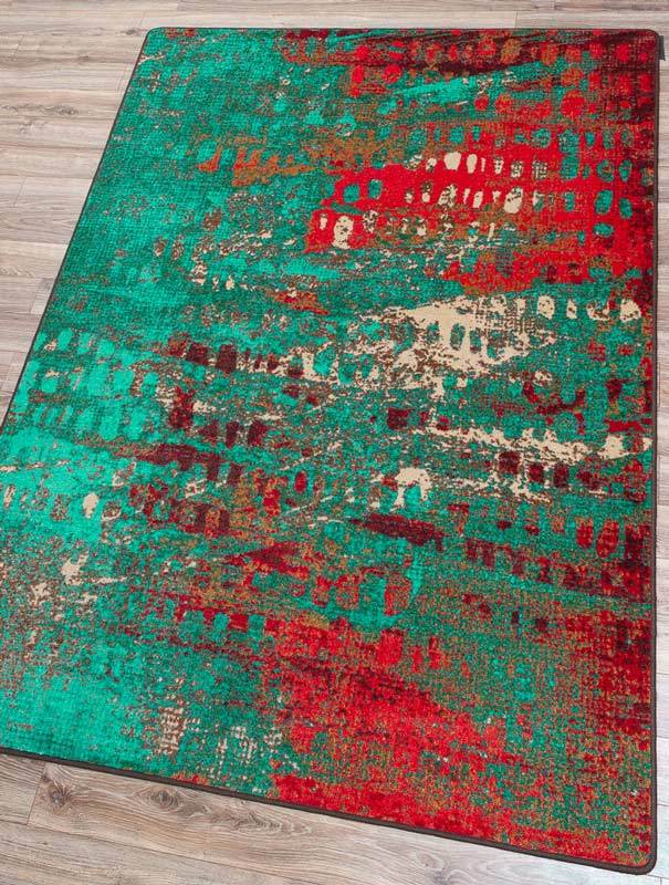 Forward Shift - Turquoise American Dakota Rug  Edit alt text