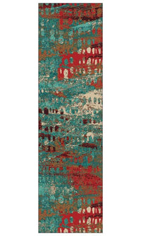 Forward Shift - Turquoise American Dakota Rug  Edit alt text