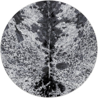 Pioneer Longhorn - Black & White Cowhide Round Rug