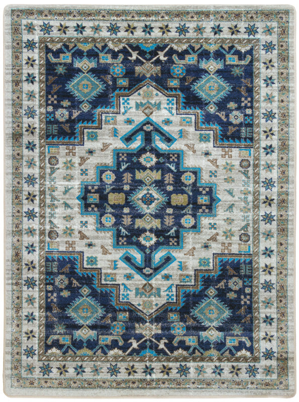 Persian Version - Dusk Blue Turquoise Rug