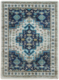 Persian Version - Dusk Blue Turquoise Rug