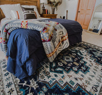 Persian Version - Dusk Blue Turquoise Rug