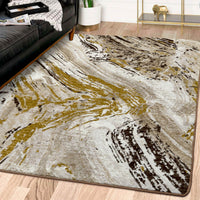 Petrified - Multi Rustic Wood Print Rug