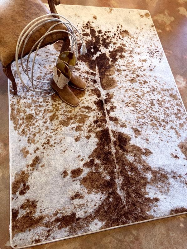 Pioneer Longhorn Spotted Brindle Rug