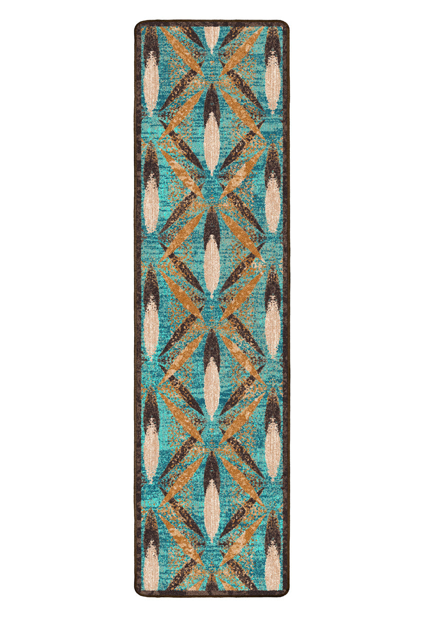 Plumage - Tropical Turquoise Western Rug