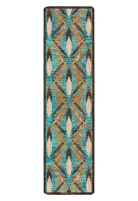 Plumage - Tropical Turquoise Western Rug