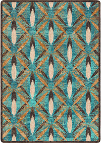 Plumage - Tropical Turquoise Western Rug