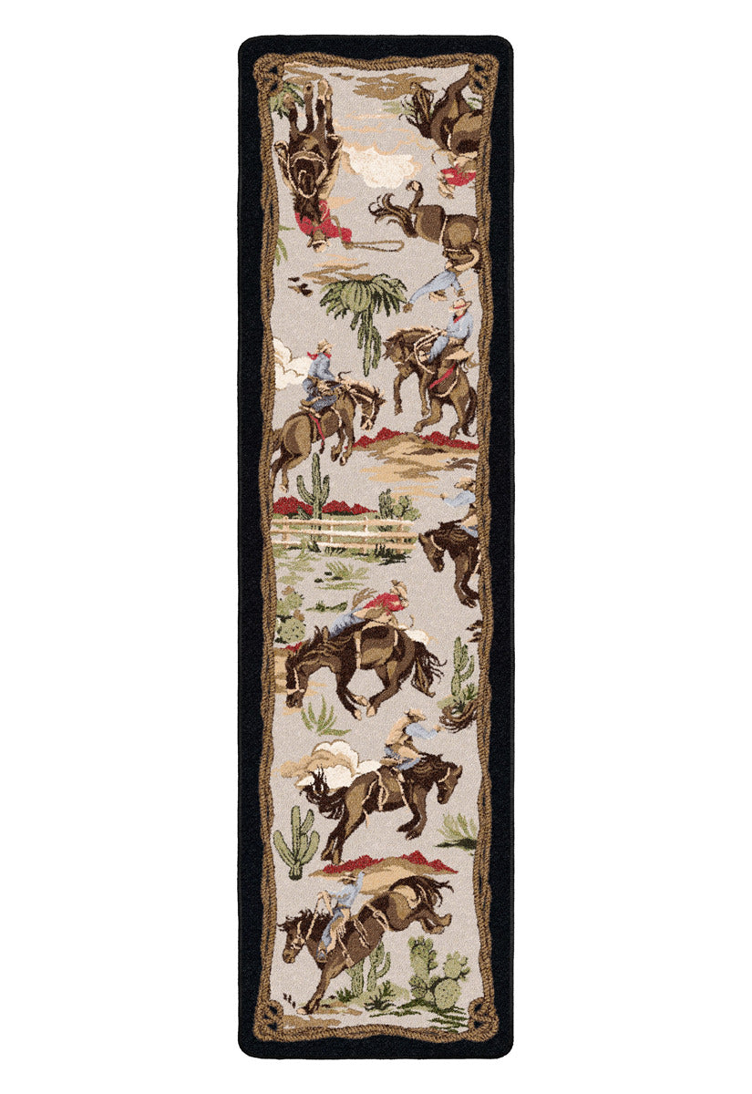 Retro Cowboy - Natural Vintage Western Rug