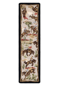 Retro Cowboy - Natural Vintage Western Rug