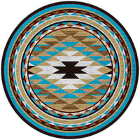 Southwestern round  rug