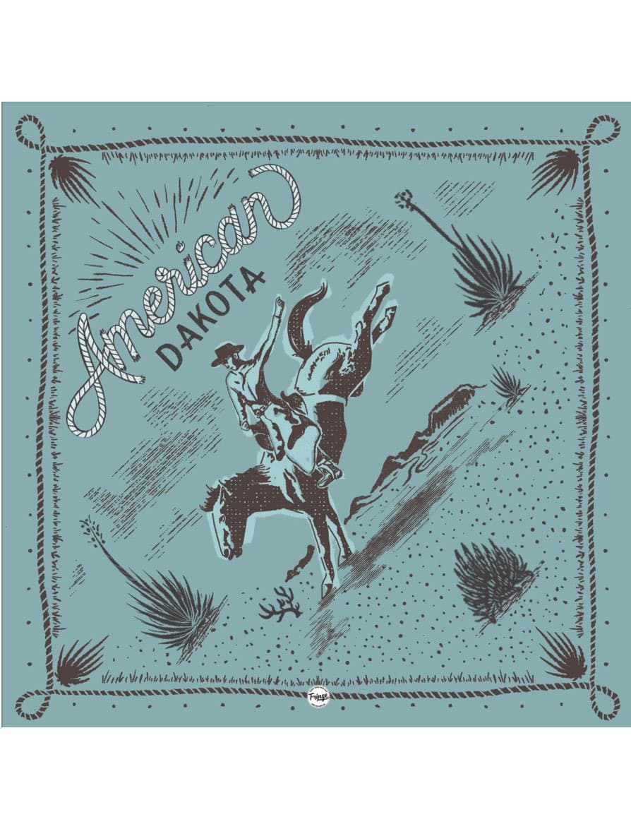 American Dakota Wild Rag - Aqua Saddle Bronc