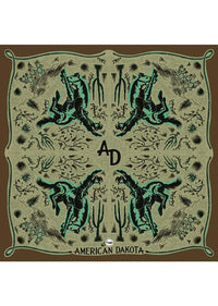 American Dakota - Harvest Mint Bucking Horses Wild Rag