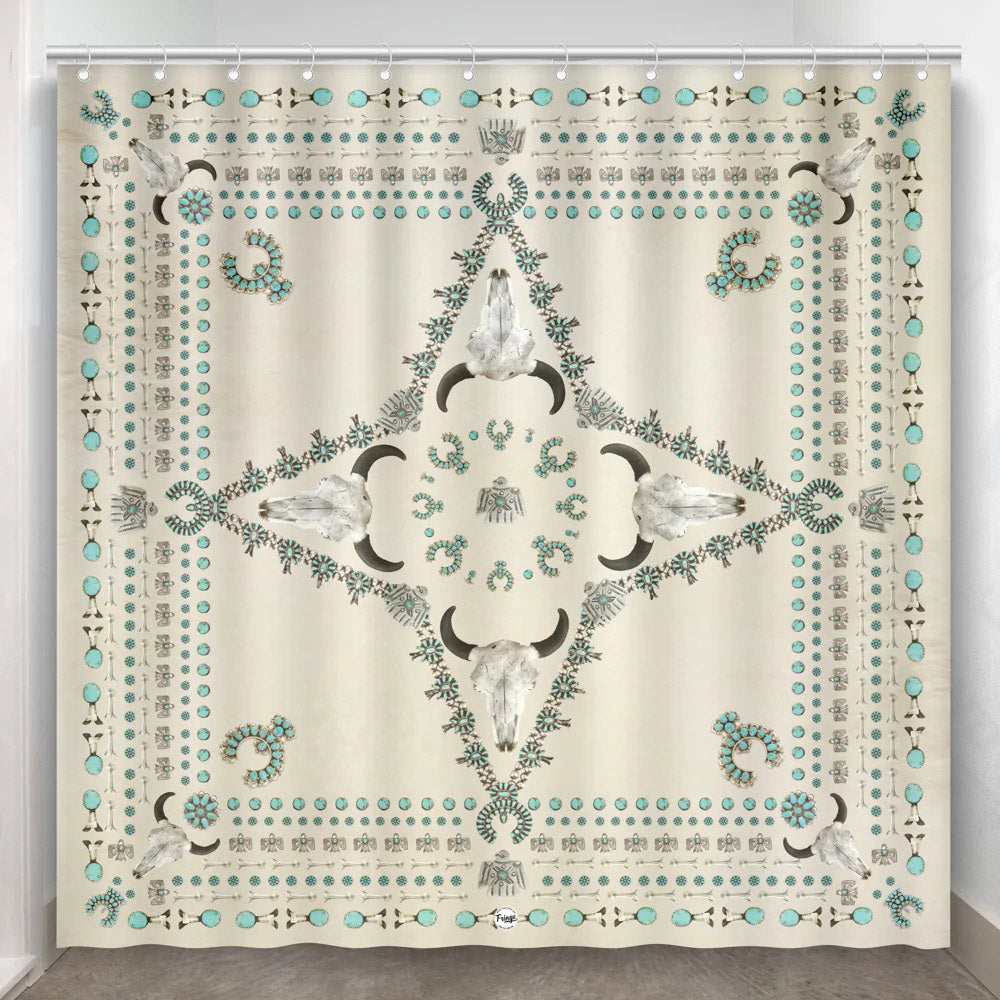 Squash Blossomed Shower Curtain