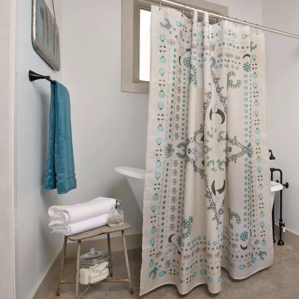 Squash Blossomed Shower Curtain