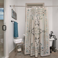 Squash Blossomed Shower Curtain