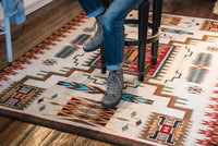 Storm Pattern Rustic Area Rug