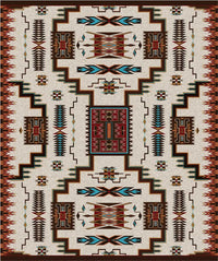 Storm Pattern Rustic Area Rug