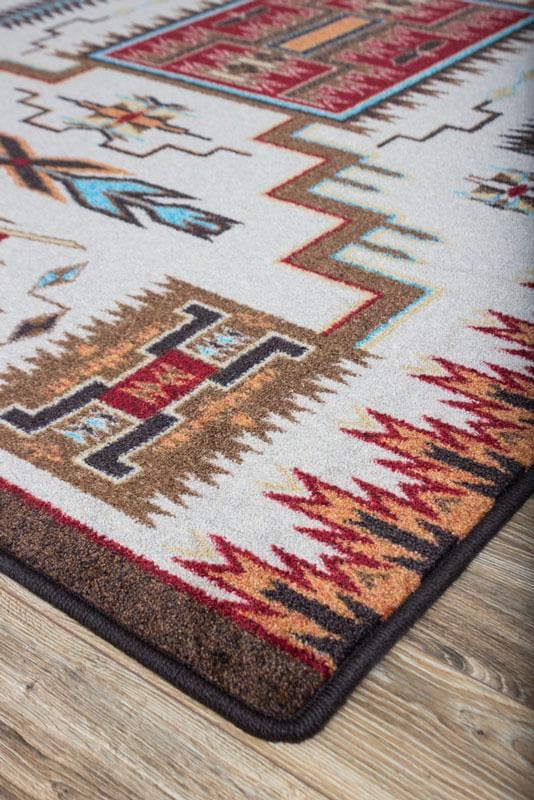 Storm Pattern Rustic Area Rug