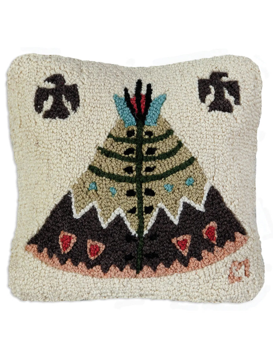 Teepee Decorative Wool Pillow