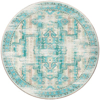 Rustic Turquoise Western Rug