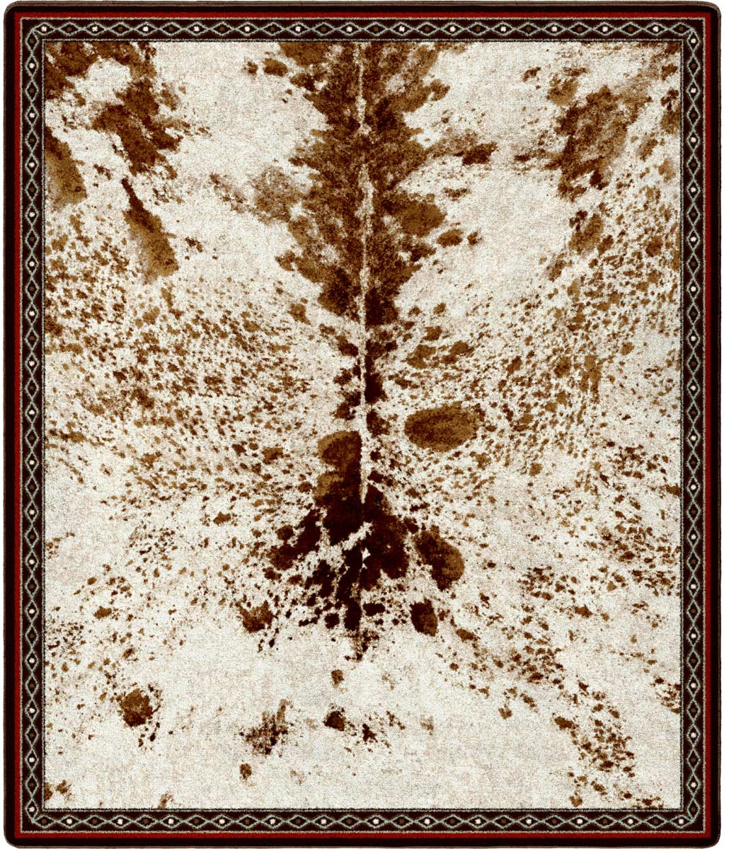 Vaquero Spotted Brindle Cowhide Rug 11x13