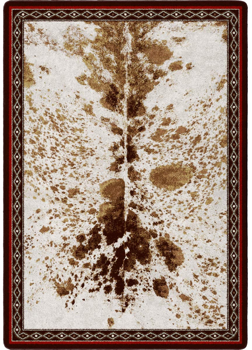 Vaquero Spotted Brindle - Cowhide Rug