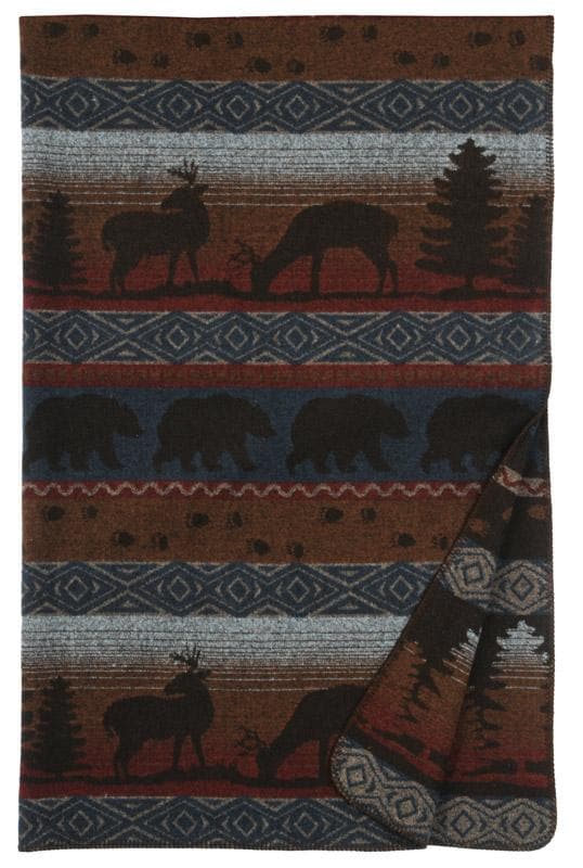 Deer Meadow II Wooded River Throw