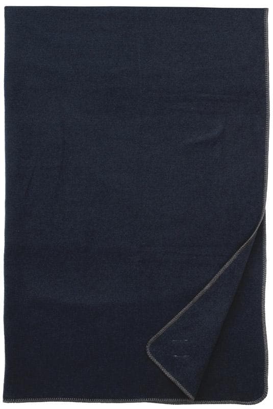 Midnight Blue wool throw