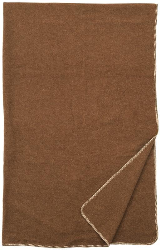 Camel Wool Throw Blanket