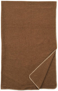Camel Wool Throw Blanket