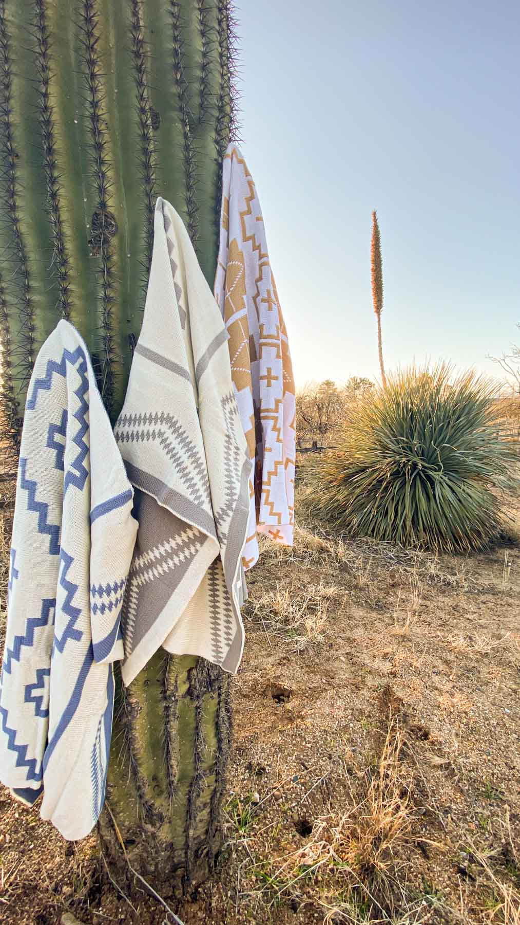 Gray Alpine Aztec Baby Blanket