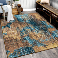 Mystic - Turquoise Splash Area Rug