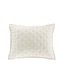 Stella Faux Silk Velvet Pillow Sham Stone