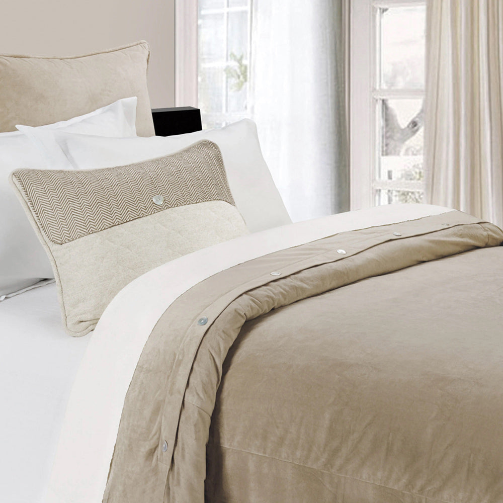Sand Velvet Duvet Cover