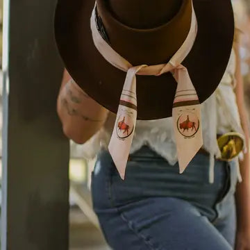 Roamin' Cowgirl Bison Western Twilly Scarf
